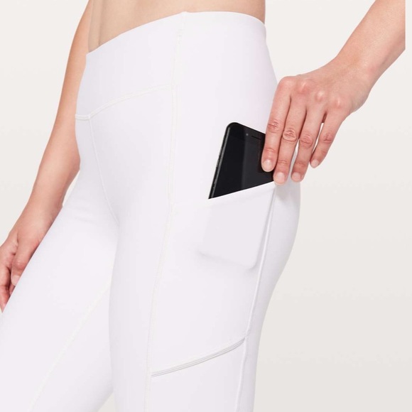 lululemon athletica Pants - Lululemon Speed Up Tight *28" White Leggings Pants size 8